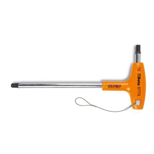 Offset key wrenches with handles for Torx