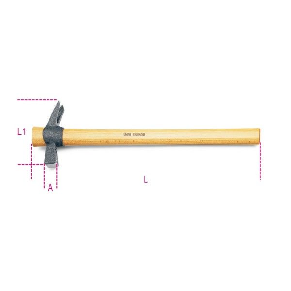 Claw hammers with square peins