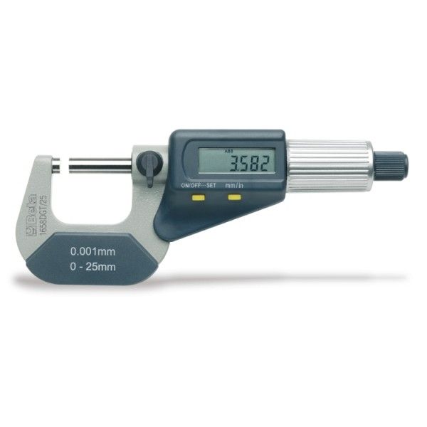 Outside micrometers, reading to 0.001 mm
