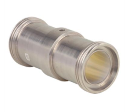 In-line diaphragm seal with sterile connection